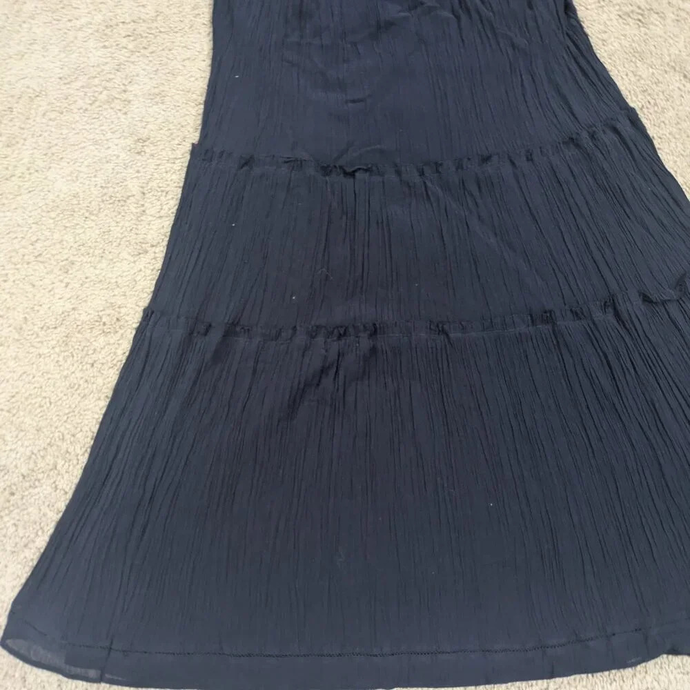Trina Turk Women's Dress Size 4 Dark Navy Blue Tiered‎ Tank Dress - Picture 3 of 8